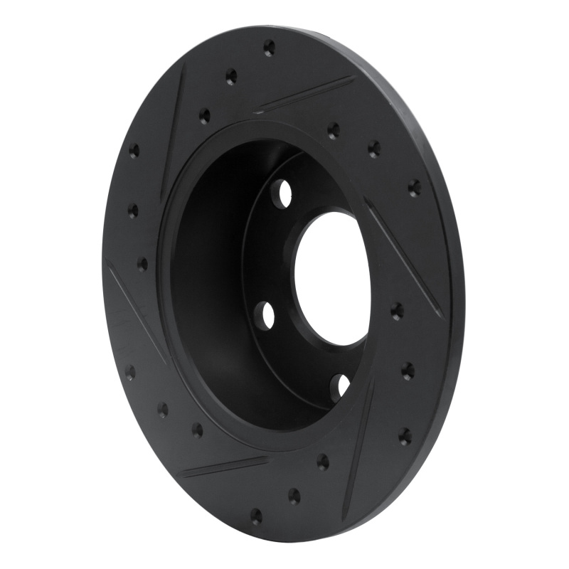 Audi A6 Quattro Brake Rotor (1) - Rear Right - R1 Concepts - Drilled & Slotted - Black - `99-`02